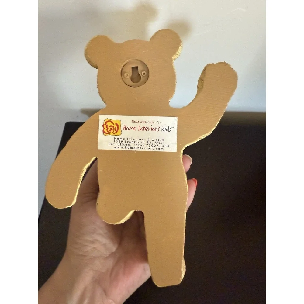Vintage Home Interiors Kids Resin Bear Towel Hanger